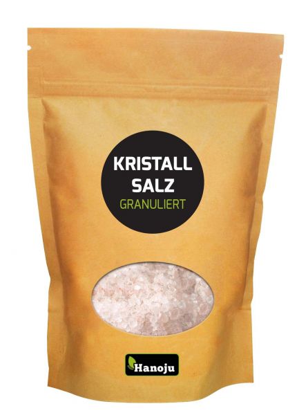 HANOJU Salzkristall granuliert 1000 g – Körnung 1–3 mm