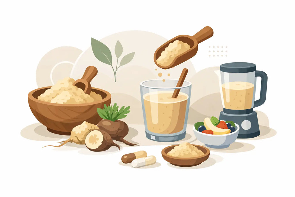 Maca Pulver richtig einnehmen: Dosierung & Tipps