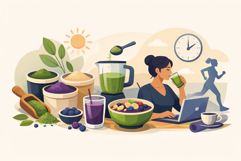 Superfood Pulver sinnvoll in den Alltag integrieren