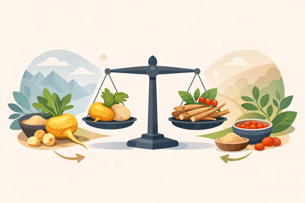 Maca oder Ashwagandha wählen - was passt?