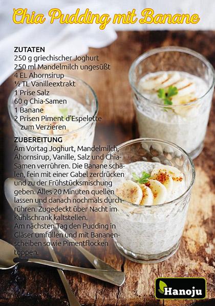 Chia Pudding mit Banane