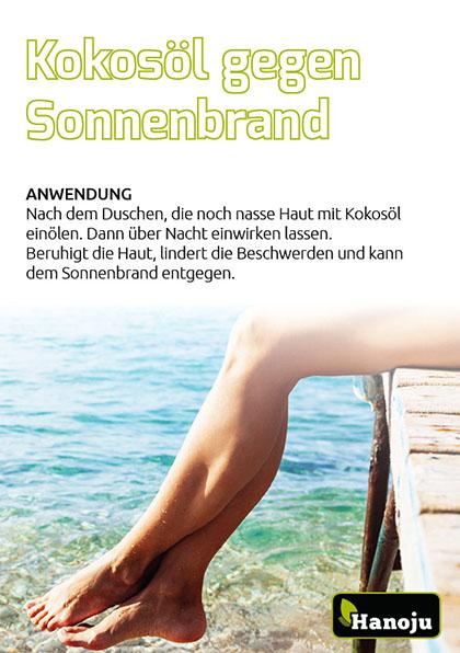 Kokosöl gegen Sonnenbrand