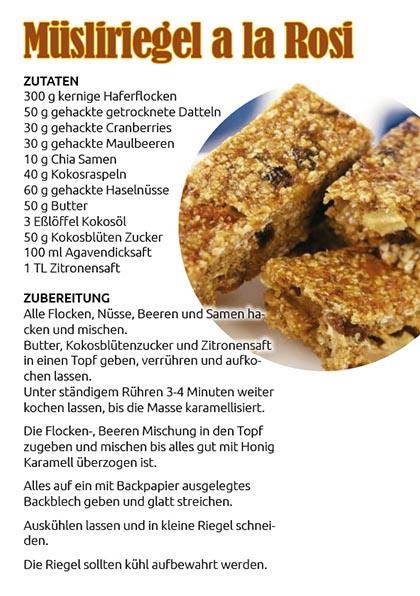 Müsliriegel a la Rosi