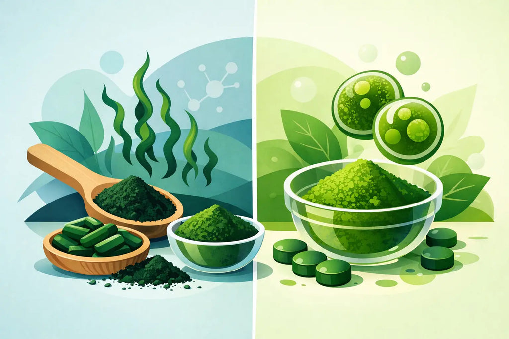 Spirulina oder Chlorella Unterschied erklärt