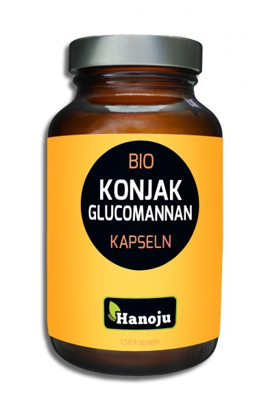 Bio Konjak Glucomannan Pulver 500 mg, 90 Kapseln