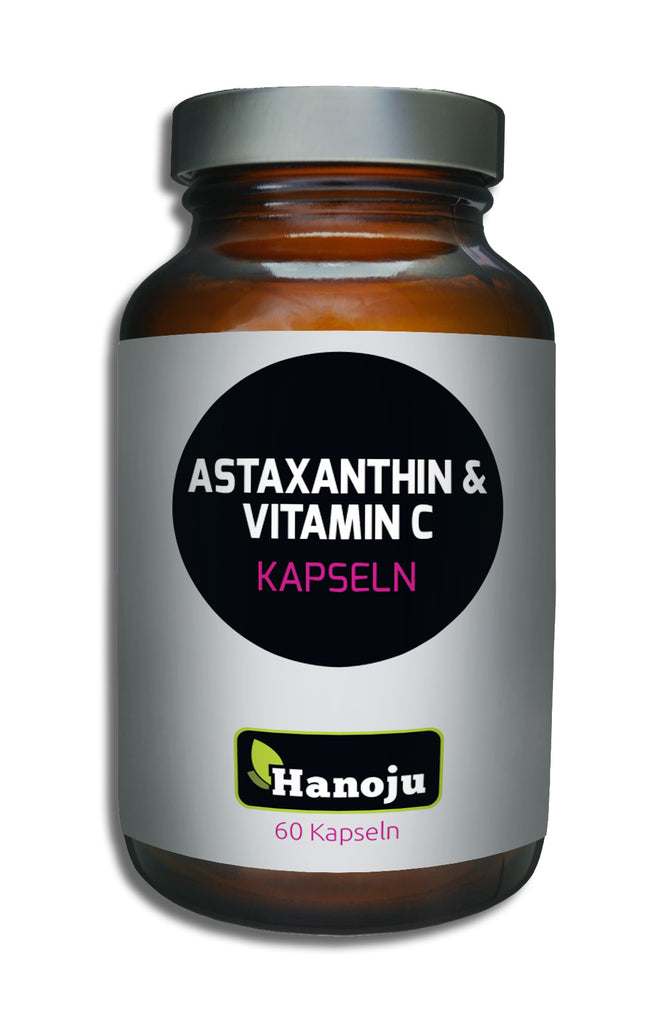 HANOJU Astaxanthin + Vitamin C, 60 Kapseln