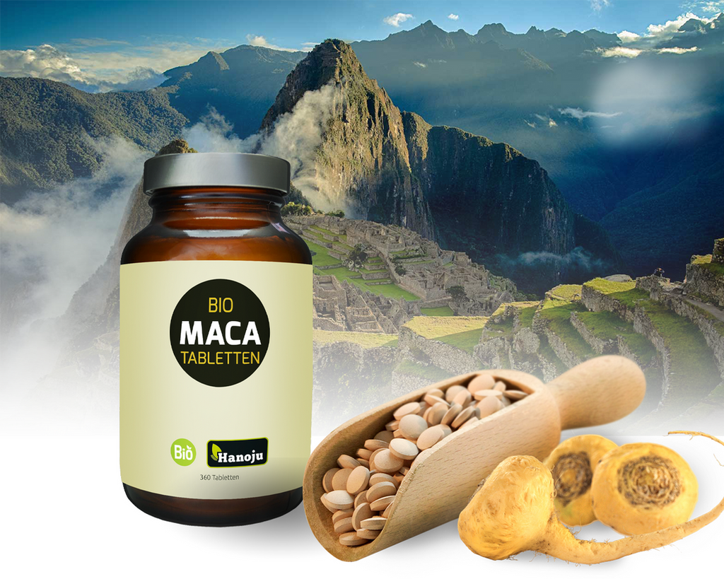 Bio Maca Pulver 500 mg 360 Tabletten