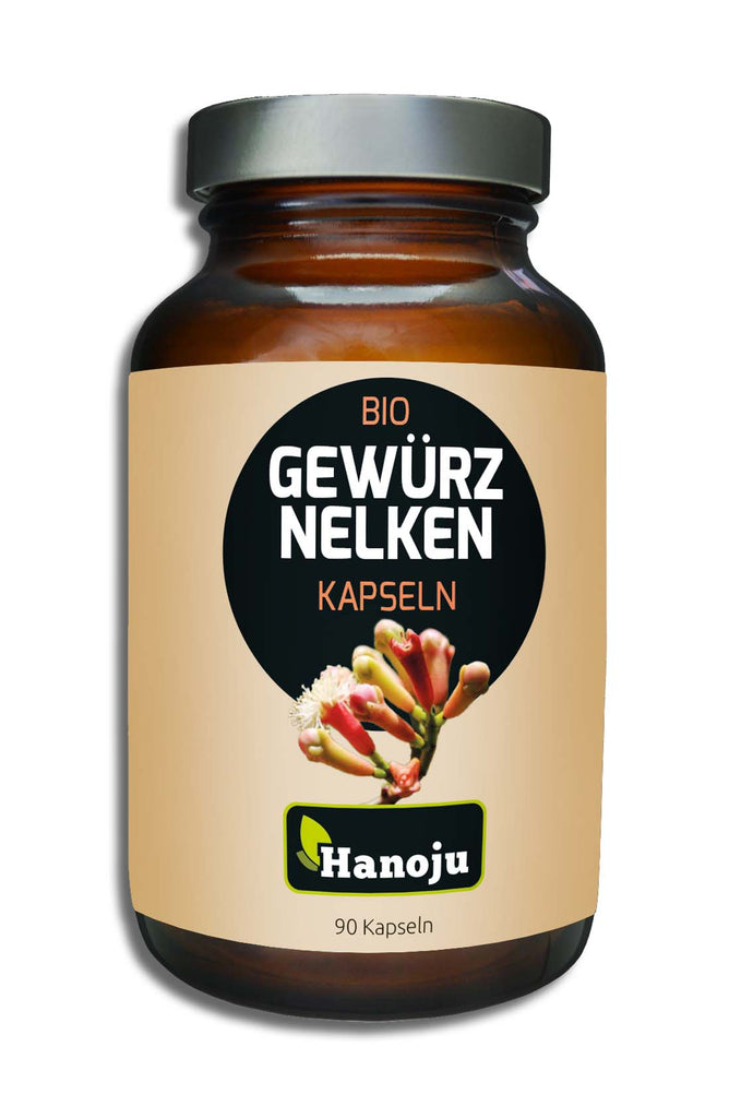 HANOJU Bio Gewürznelkenpulver 500 mg, 90 Kapseln