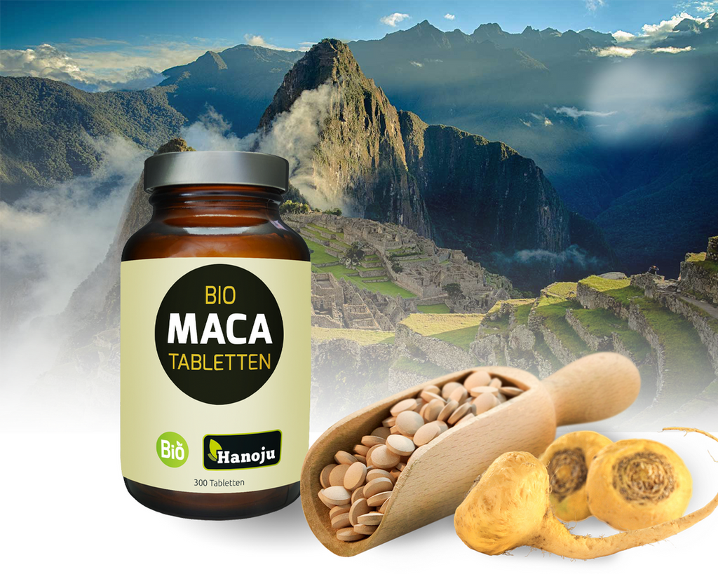 HANOJU BIO MACA Pulver 500 mg, 300 Tabletten