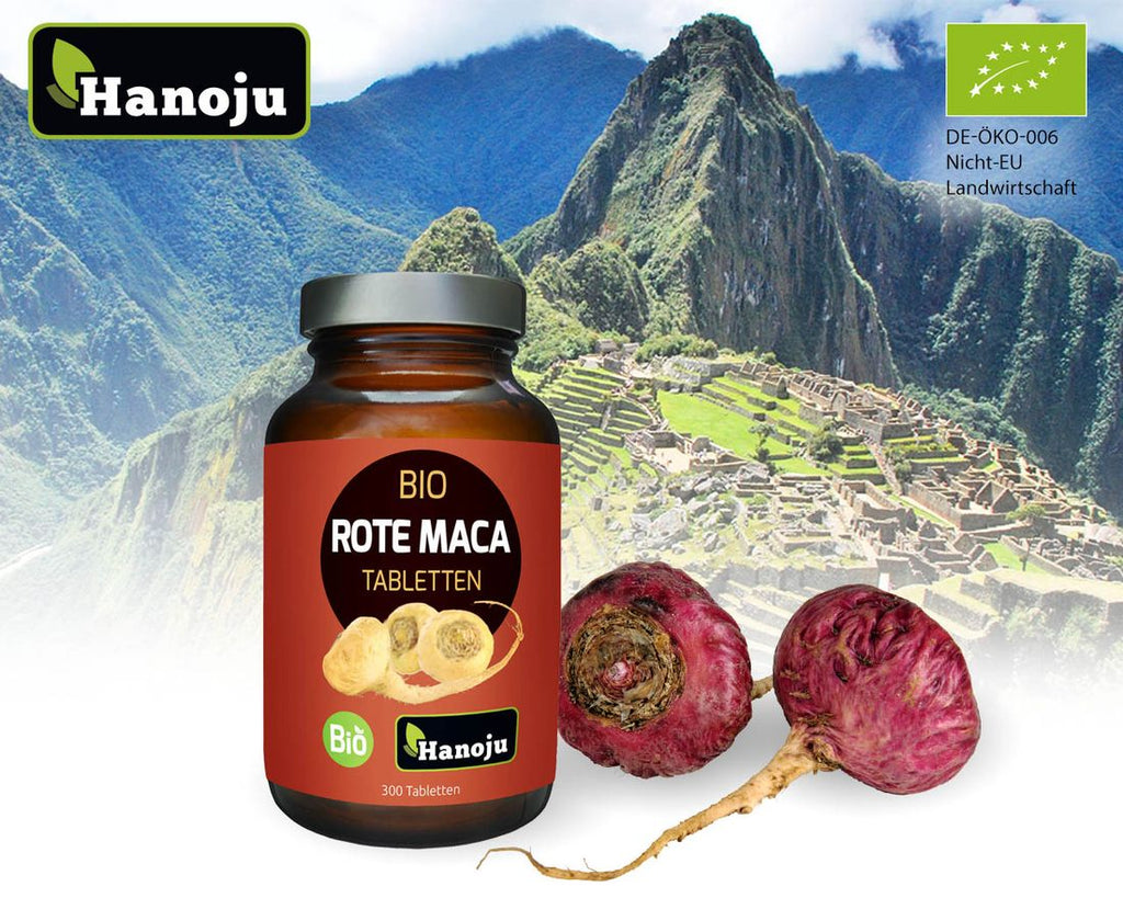 HANOJU Bio Maca rot 500 mg, 300 Tabletten