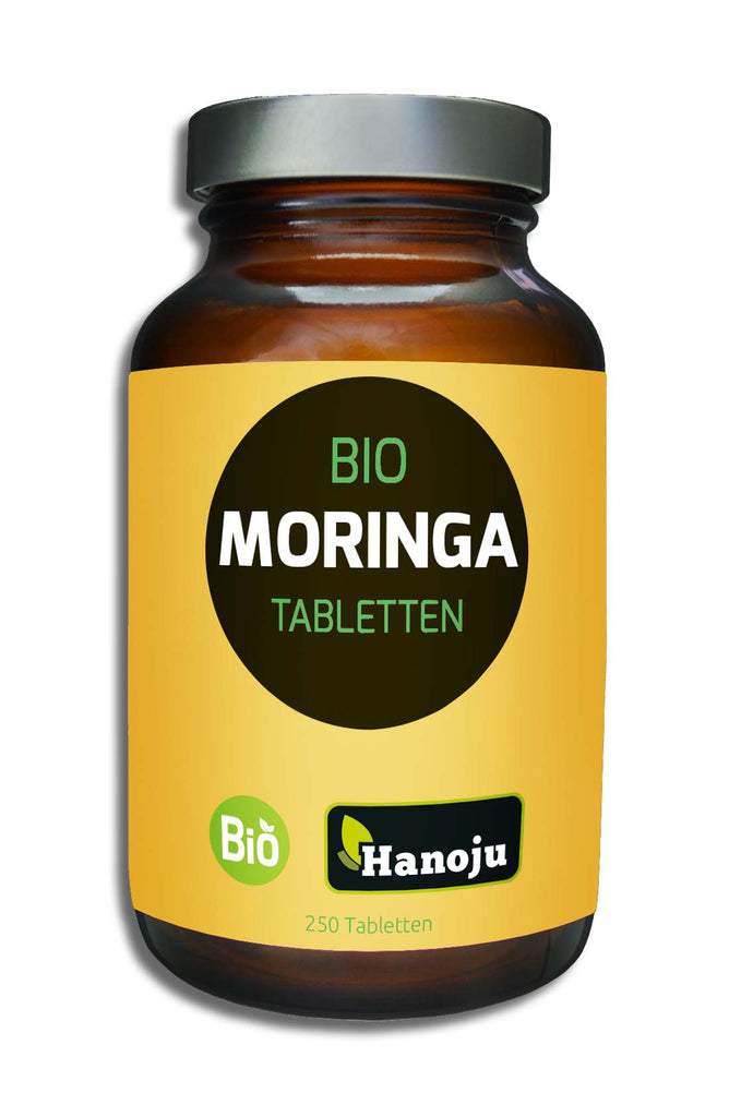 HANOJU Bio Moringa Ganzblattpulver 500 mg, 250 Tabletten