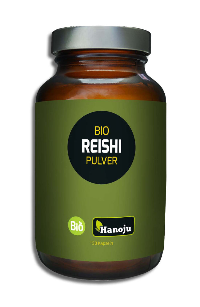 HANOJU Bio Reishi Pilzpulver 400 mg, 150 Kapseln