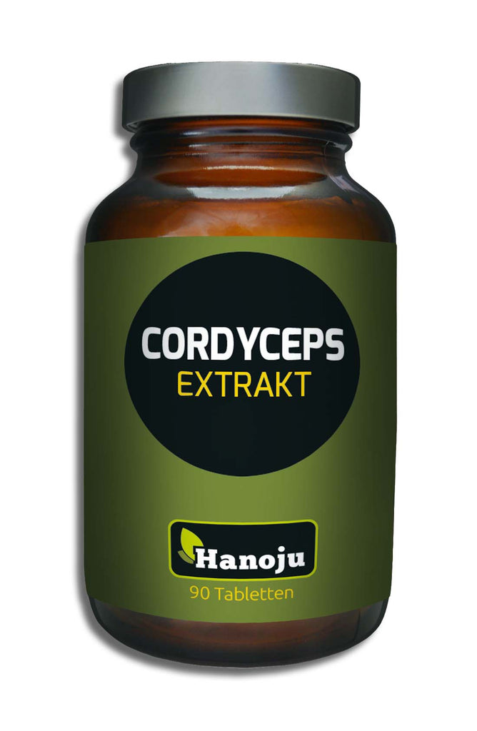 HANOJU Cordyceps Pilz Extrakt 400 mg, 90 Tabletten