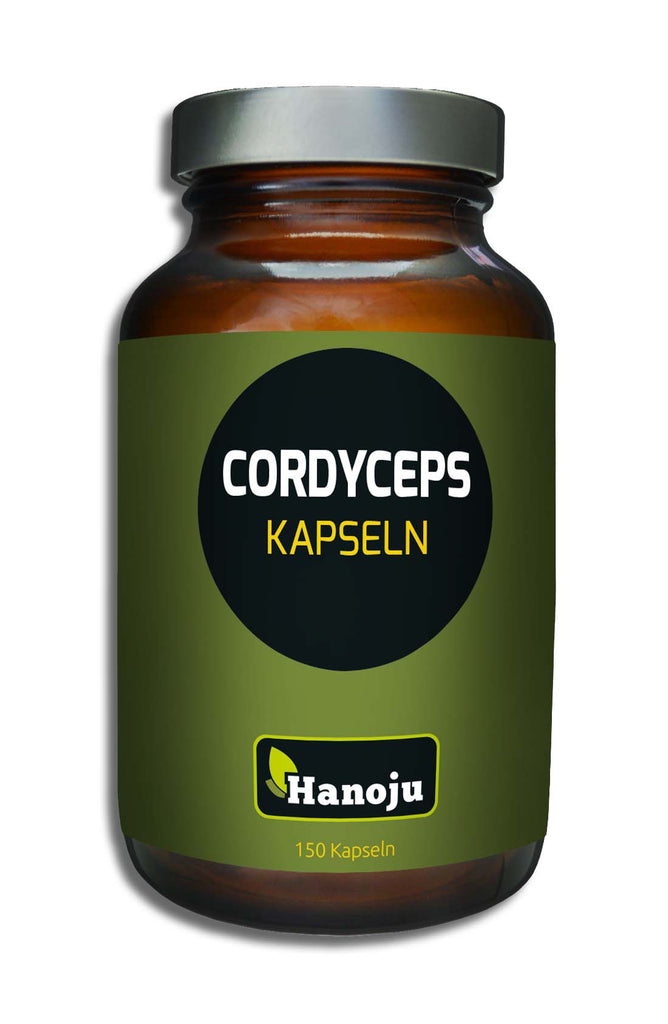 HANOJU Cordyceps Pilz Pulver 400 mg, 150 Kapseln