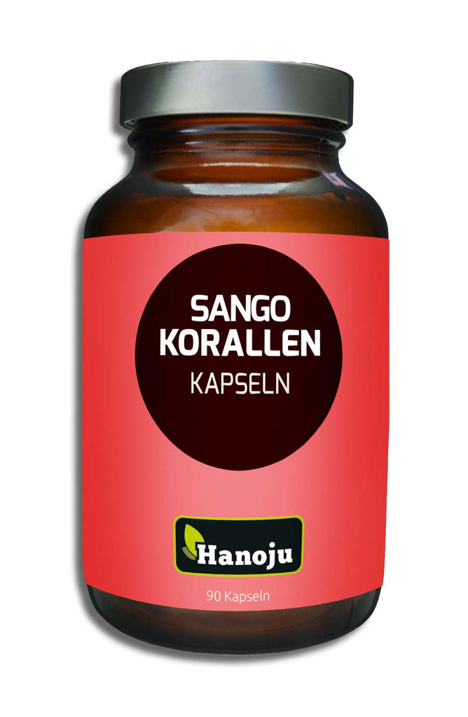 Sango Korallen (Korallenkalzium) Pulver 800 mg, 90 Kapseln