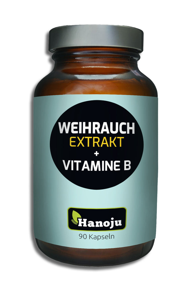 Weihrauch Boswellia Extrakt + B-Vitamine, 90 Kapseln