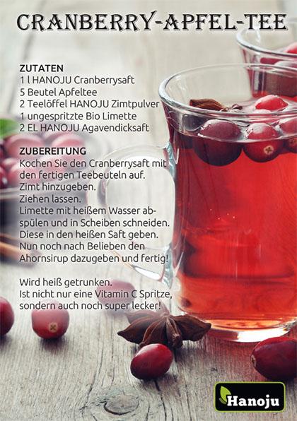 Cranberry-Apfel-Tee