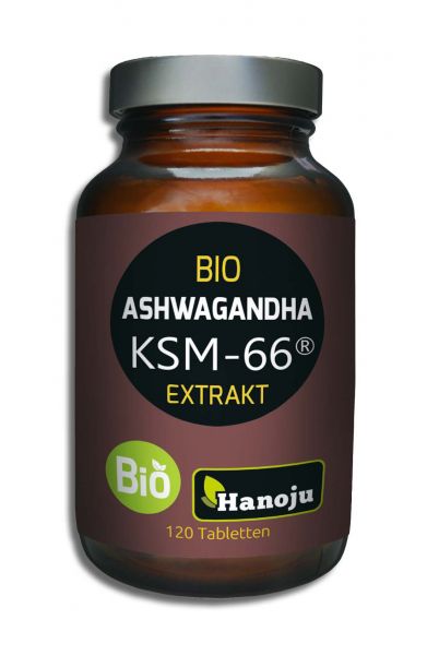 Bio Ashwagandha (KSM-66) Wurzelextrakt 300 mg, 120 Tabletten  