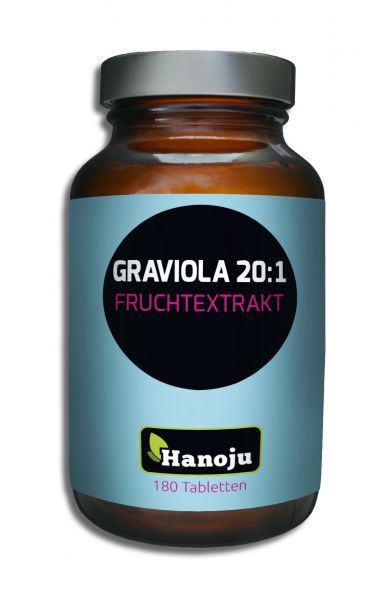 Graviola (Guanábana) Fruchtextrakt 20:1 450 mg, 180 Tabletten