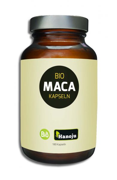 Hanoju Bio Maca Pulver 500 mg 180 Kapseln