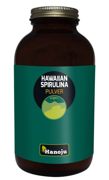 Hawaiian Spirulina Pulver 300 g im Braunglas